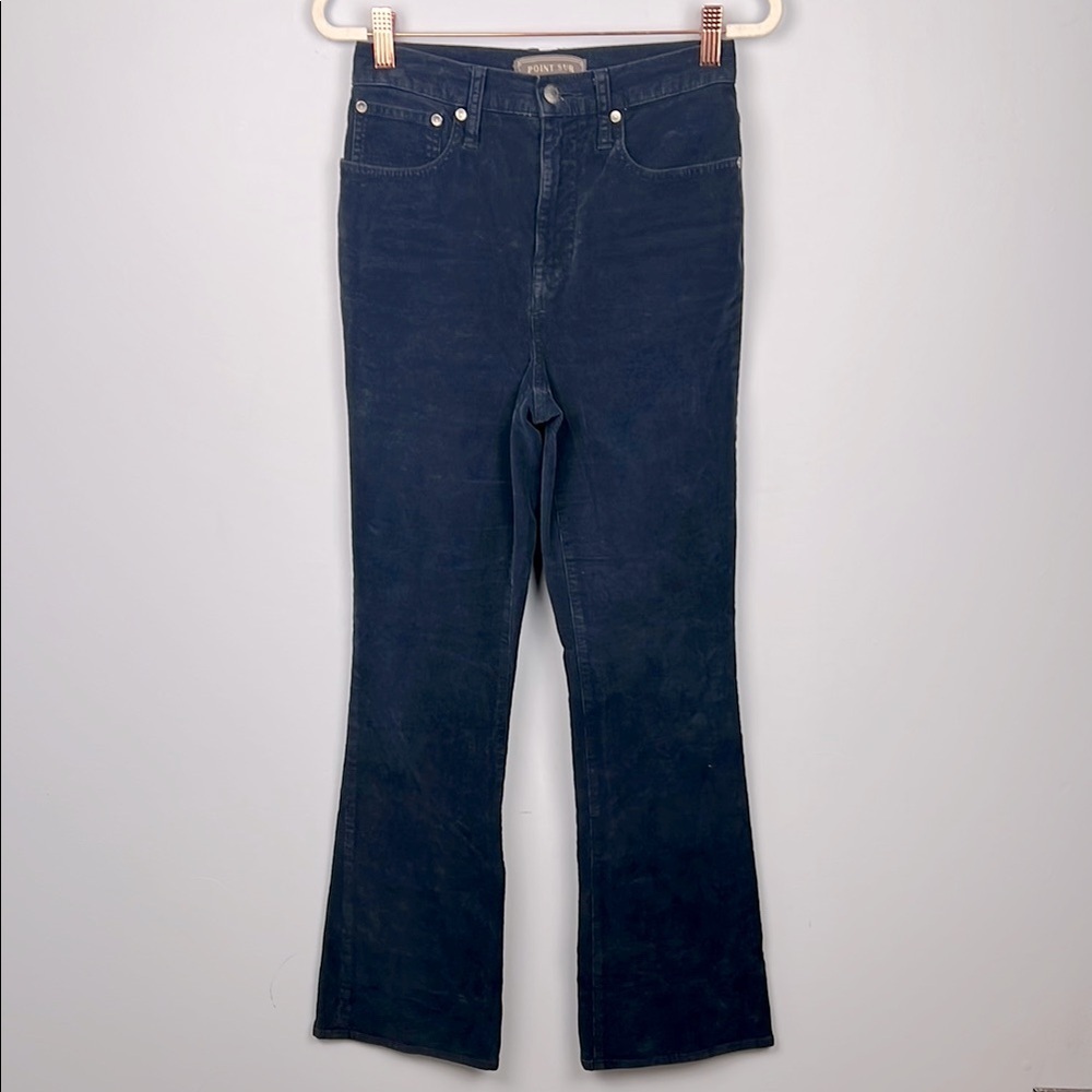 Point Sur blue skinny flare corduroy women’s pants size 25